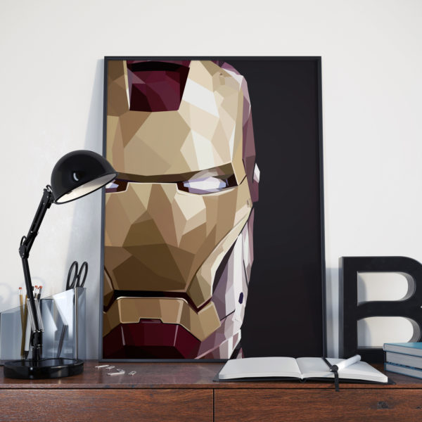 Cubism-Iron-Man-Mask-Poster